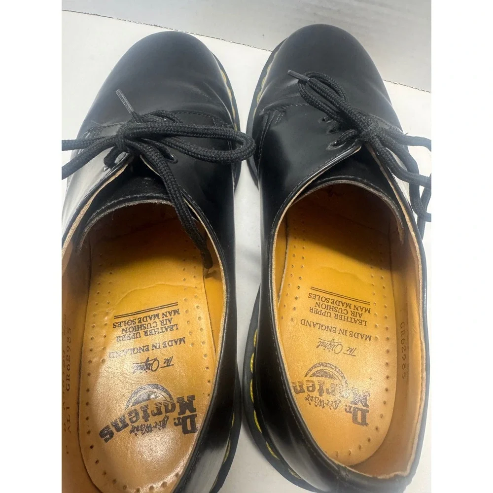 Dr. Martens 1461 Vintage Made in England Black Leather Oxford Shoes Mens 8